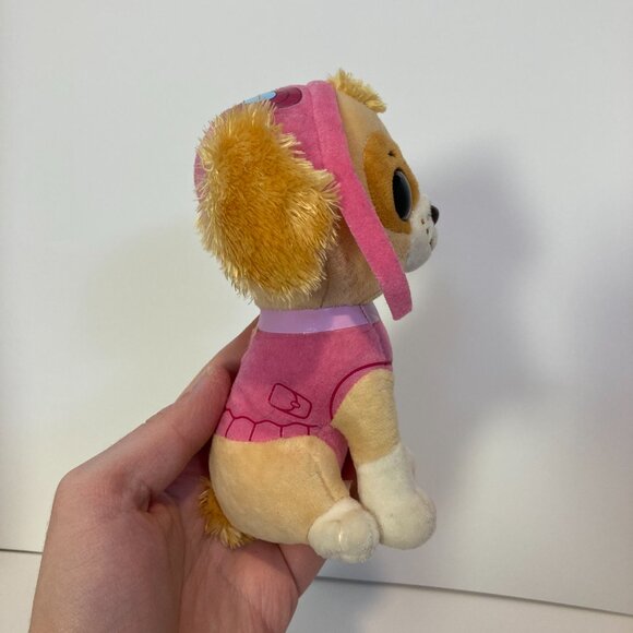 Ty Beanie Boos Skye Paw Patrol Dog 6" Stuffed Plush Toy 2017 Pink Eyes - Picture 8 of 8